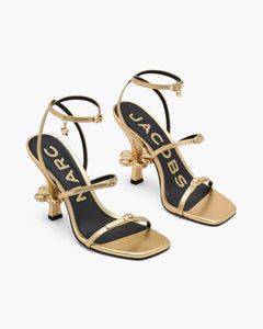 Marc Jacobs Marc Jacobs The Metallic Leather Daisy Heel Gold Gold