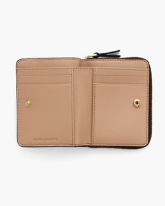 Marc Jacobs Marc Jacobs The Leather Mini Compact Wallet Ganache Ganache