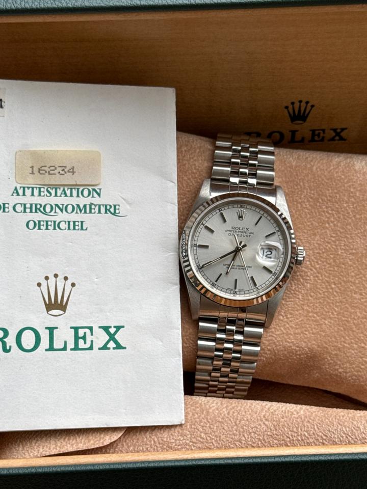 Rolex | Datejust | 16234 | Steel | 36 mm | Steel | Silver | Automatic