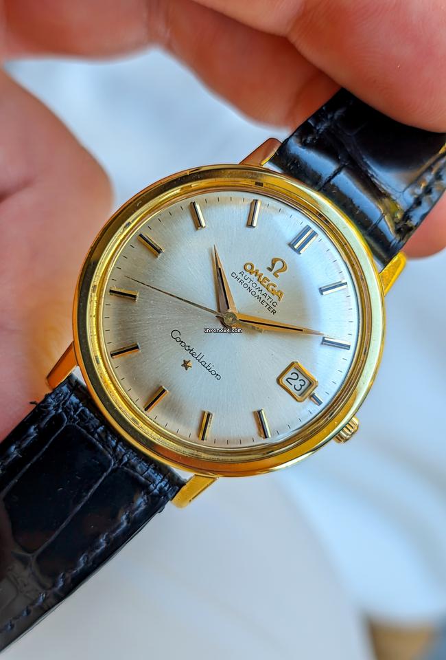 Omega Constellation Onix Dial Index Jumbo Gold 18kt 0.750 Jumbo 1962