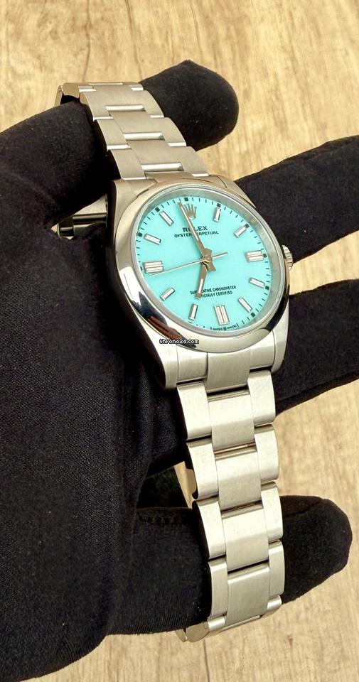 Rolex | Oyster Perpetual | 126000 | Steel | 36 mm | Steel | Turquoise | Automatic