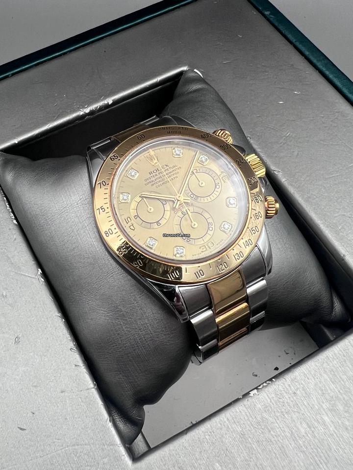 Rolex | Daytona | 116523 | Yellow gold | 40 mm | Gold/Steel | Gold | Automatic