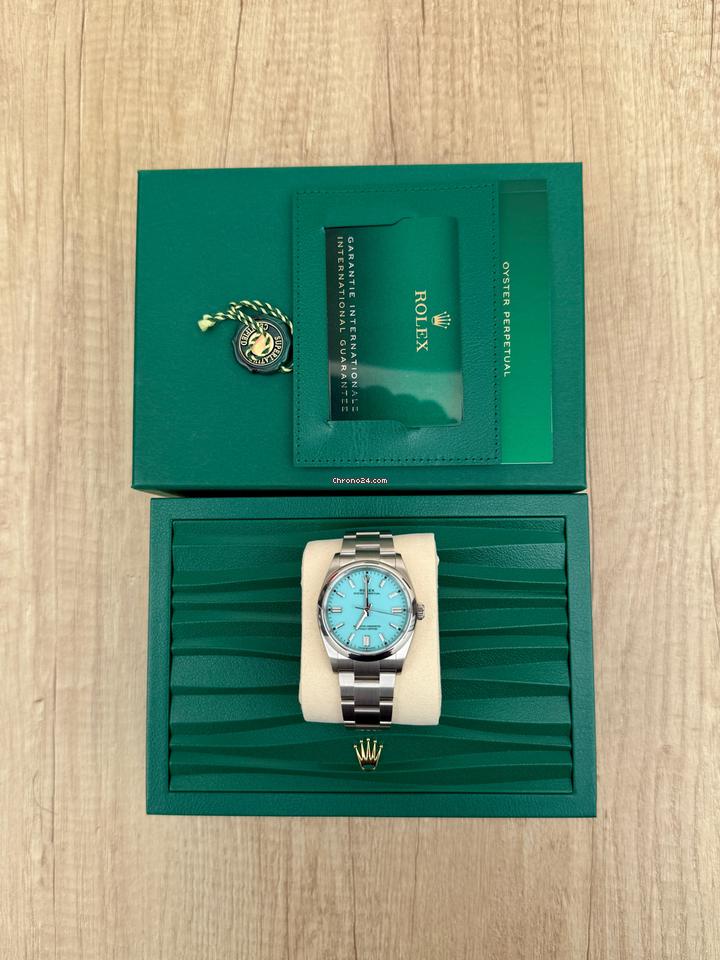 Rolex | Oyster Perpetual | 126000 | Steel | 36 mm | Steel | Turquoise | Automatic