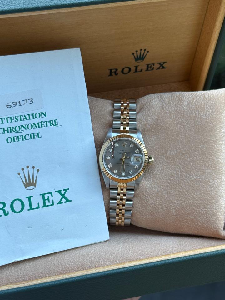 Rolex | Datejust | 69173 | Gold/Steel | 26 mm | Gold/Steel | Grey | Automatic