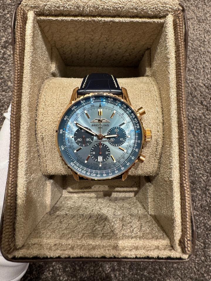 Breitling Navitimer Limited 1 of 25 18k red gold full set new! warranty 2032