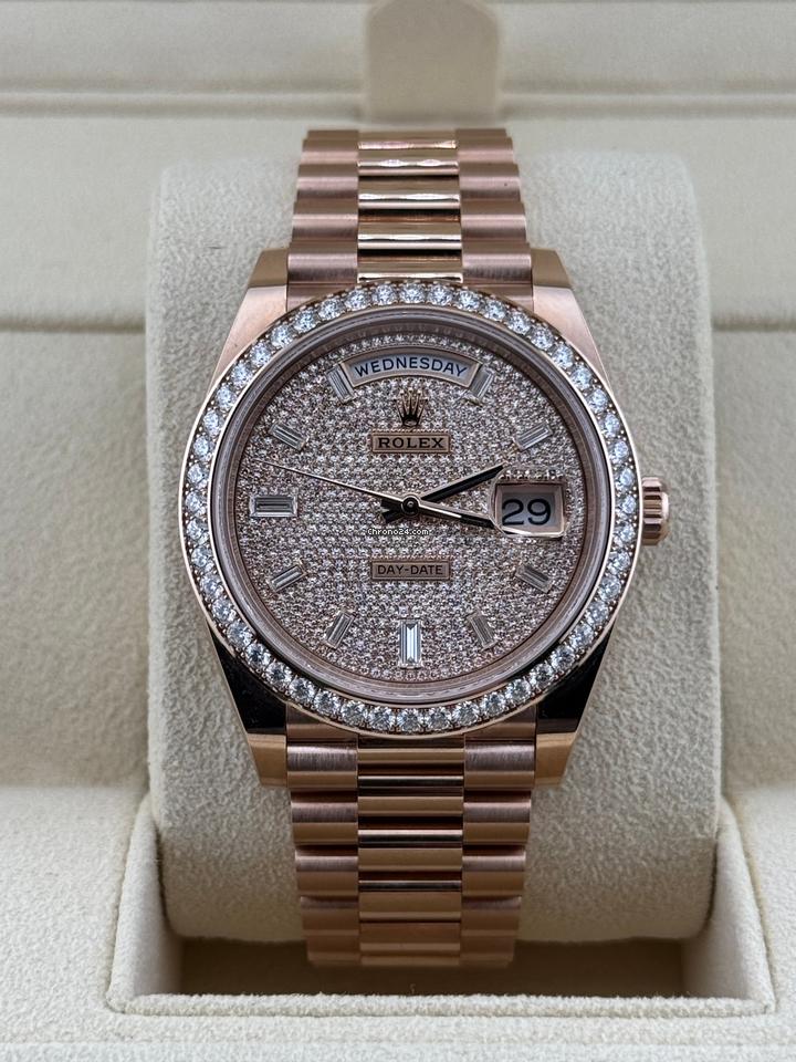 Rolex | Day-Date | 228345RBR | Rose gold | 40 x 48 mm | Rose gold | Gold (solid) | Automatic