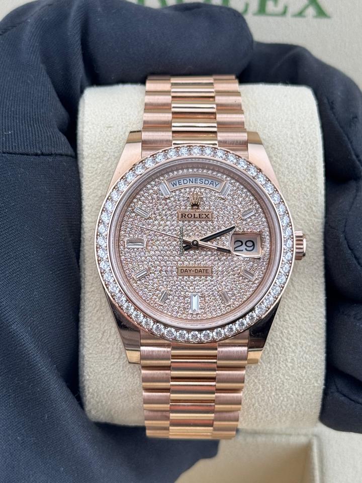 Rolex | Day-Date | 228345RBR | Rose gold | 40 x 48 mm | Rose gold | Gold (solid) | Automatic