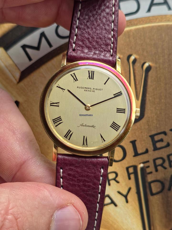 Audemars Piguet Automatic K2120 JUMBO Gold 18kt Patrimony Ultra Thin NEW OLD STOCK