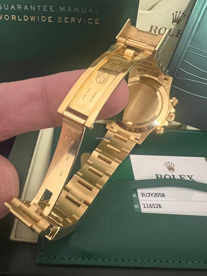 Rolex | Daytona | 116528 | Yellow gold | 40 mm | Yellow gold | White