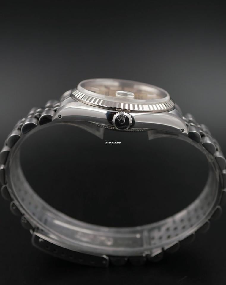Rolex | Datejust | 16014 | White gold | 36 mm | Steel | White | Automatic