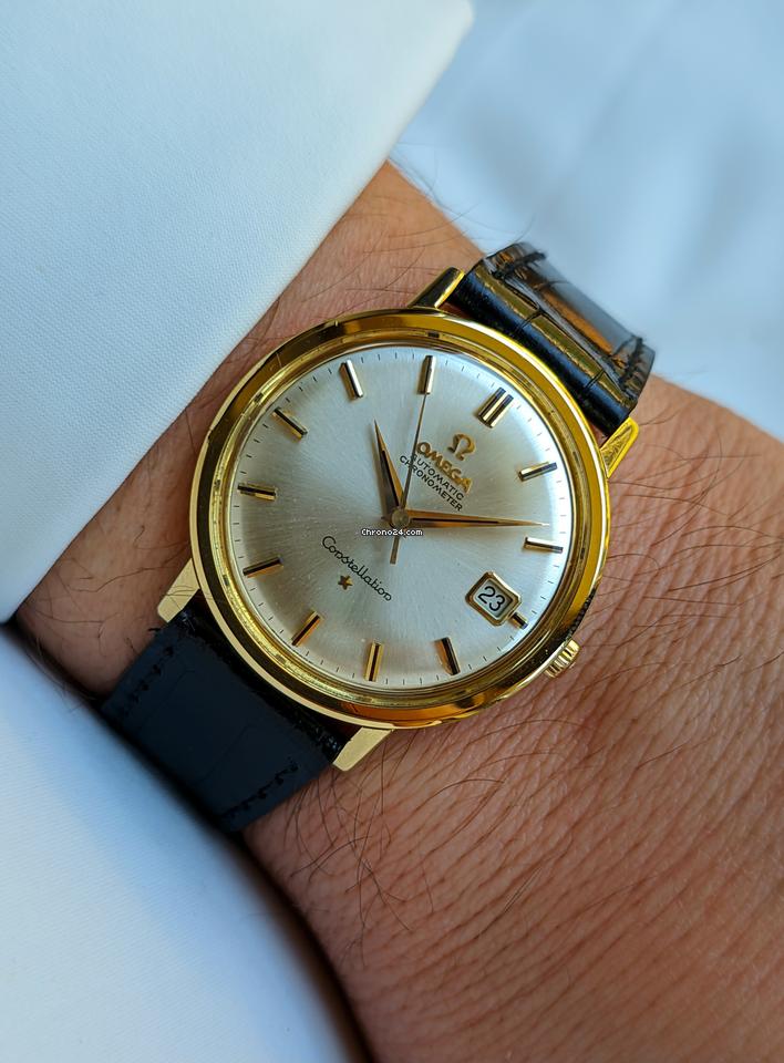 Omega Constellation Onix Dial Index Jumbo Gold 18kt 0.750 Jumbo 1962