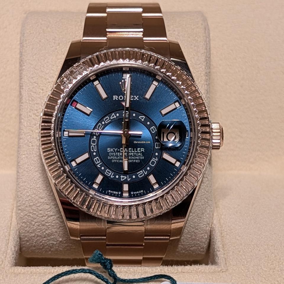 Rolex | Sky-Dweller | 336935 | 42 mm | Rose gold | Blue | Manual winding
