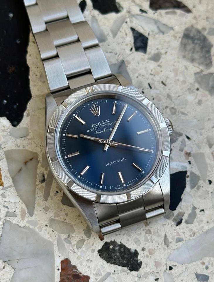 Rolex | Air King | 14010M | Steel | 34 mm | Steel | Blue | Automatic