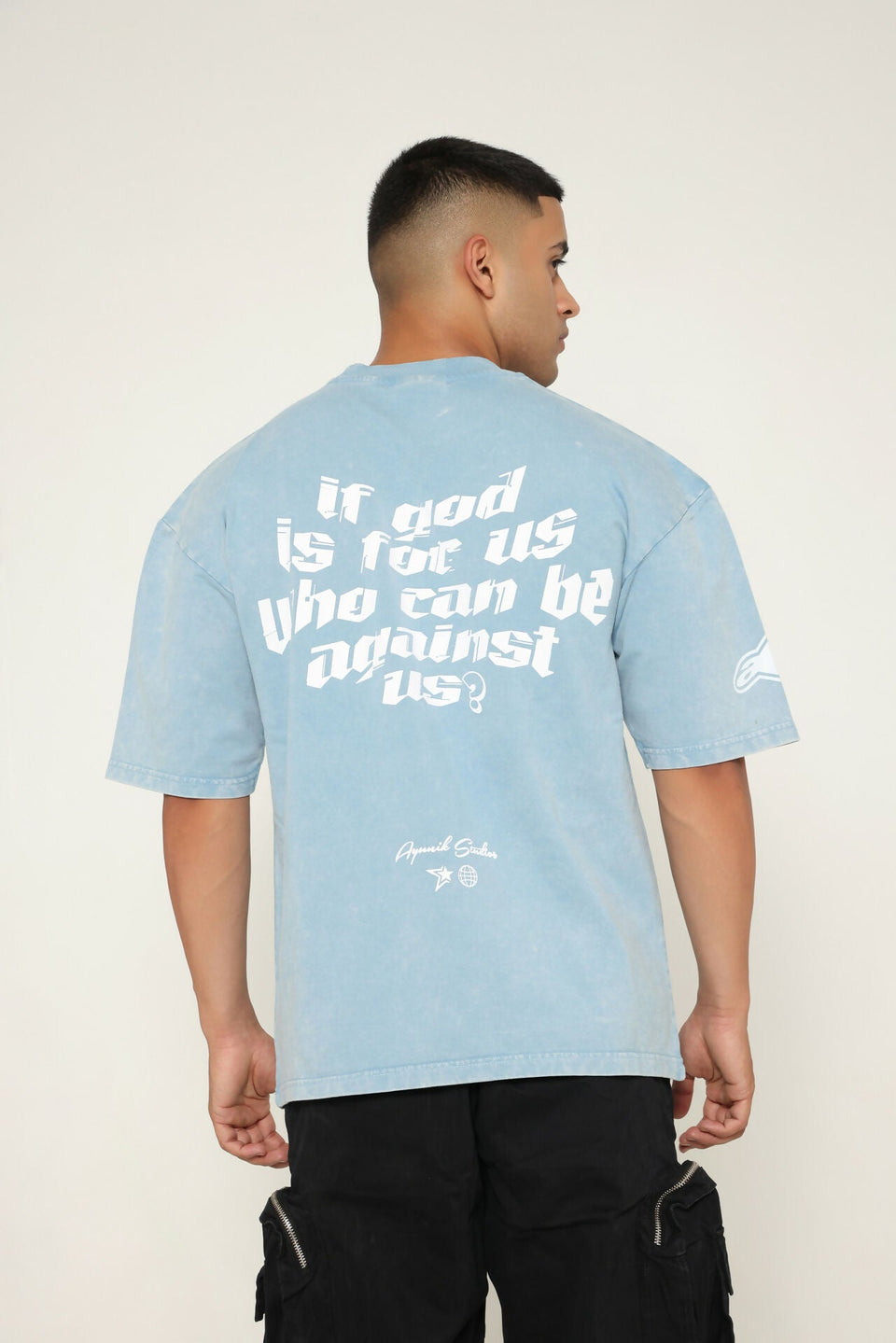 God's Shield T-Shirt ( Powder Blue)